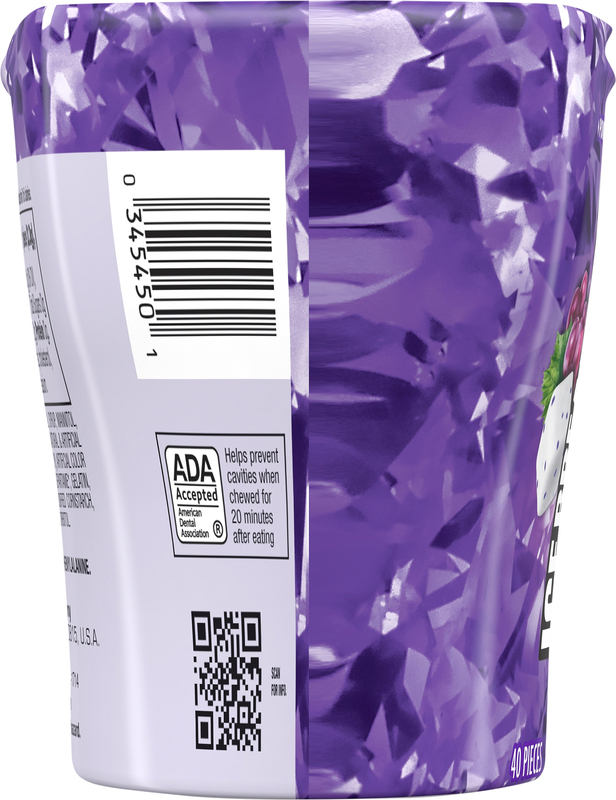 ICE BREAKERS Ice Cubes Arctic Grape Sugar Free Chewing Gum Bottle