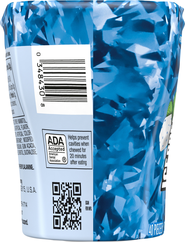 ICE BREAKERS Ice Cubes Peppermint Sugar Free Chewing Gum Bottle