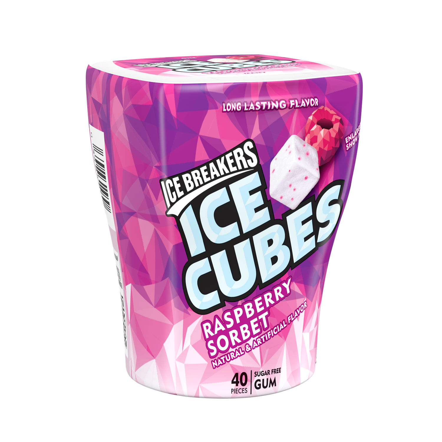 ICE BREAKERS Ice Cubes Raspberry Sorbet Sugar Free Chewing Gum
