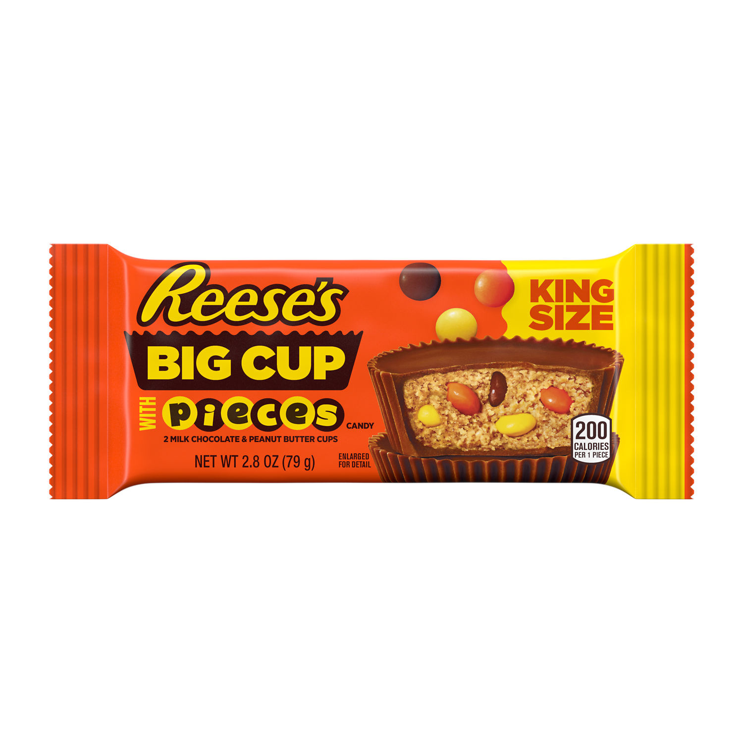 REESE'S Big Cup Stuffed with REESE'S PIECES King Size Peanut