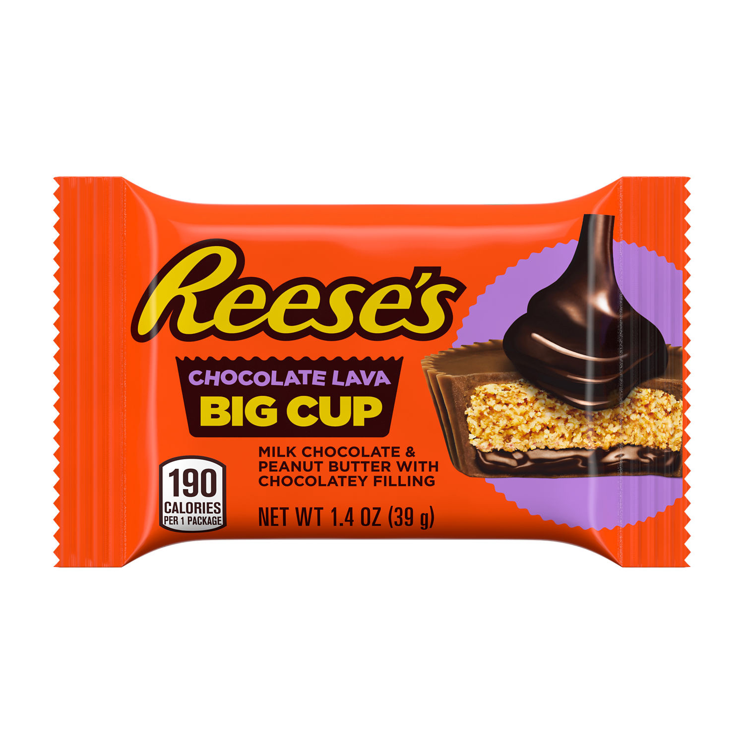 REESE'S Big Cup Chocolate Lava Milk Chocolate Peanut Butter Cups