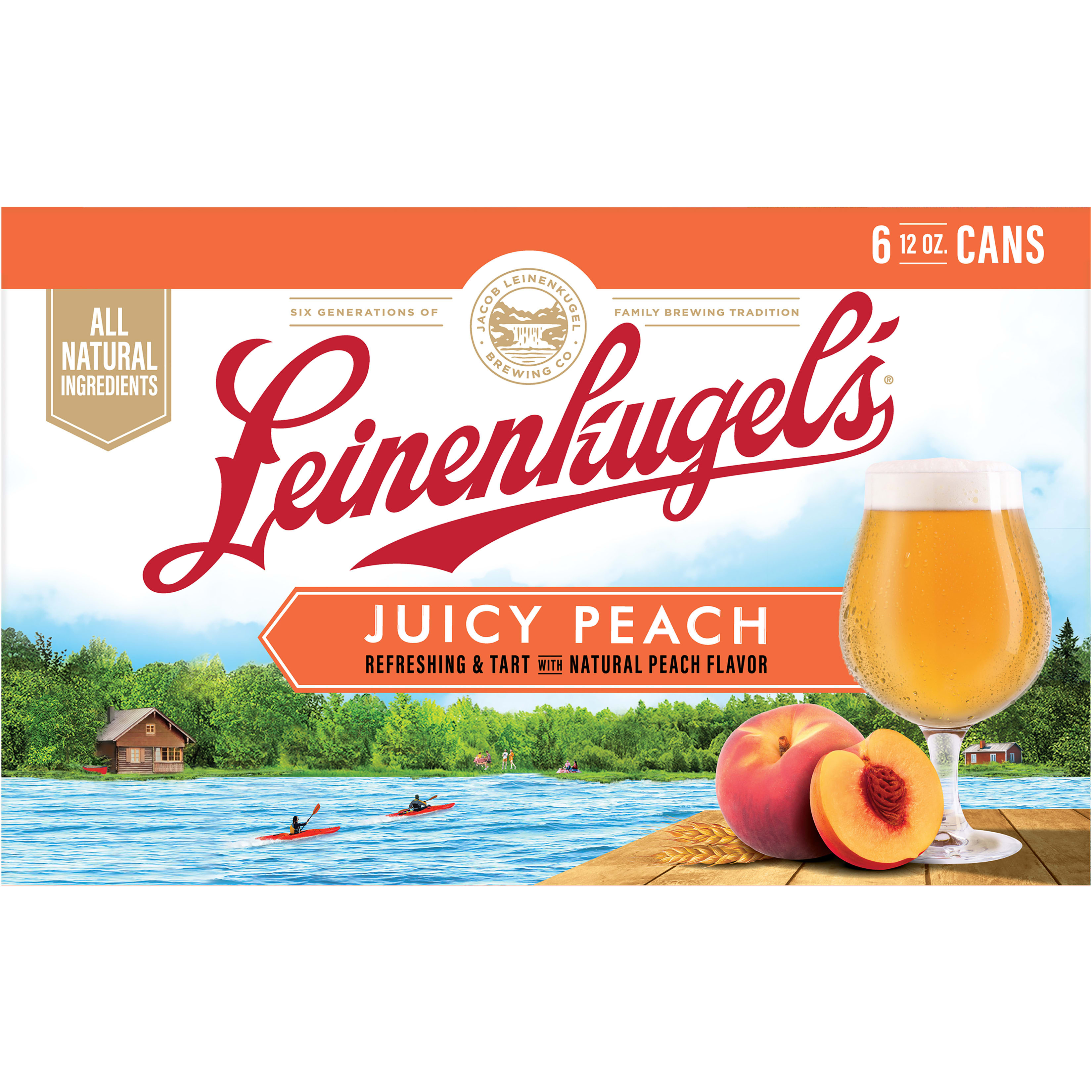 Leinenkugel's Juicy Peach, Fruited Session Sour Beer, 4.4% ABV, 6