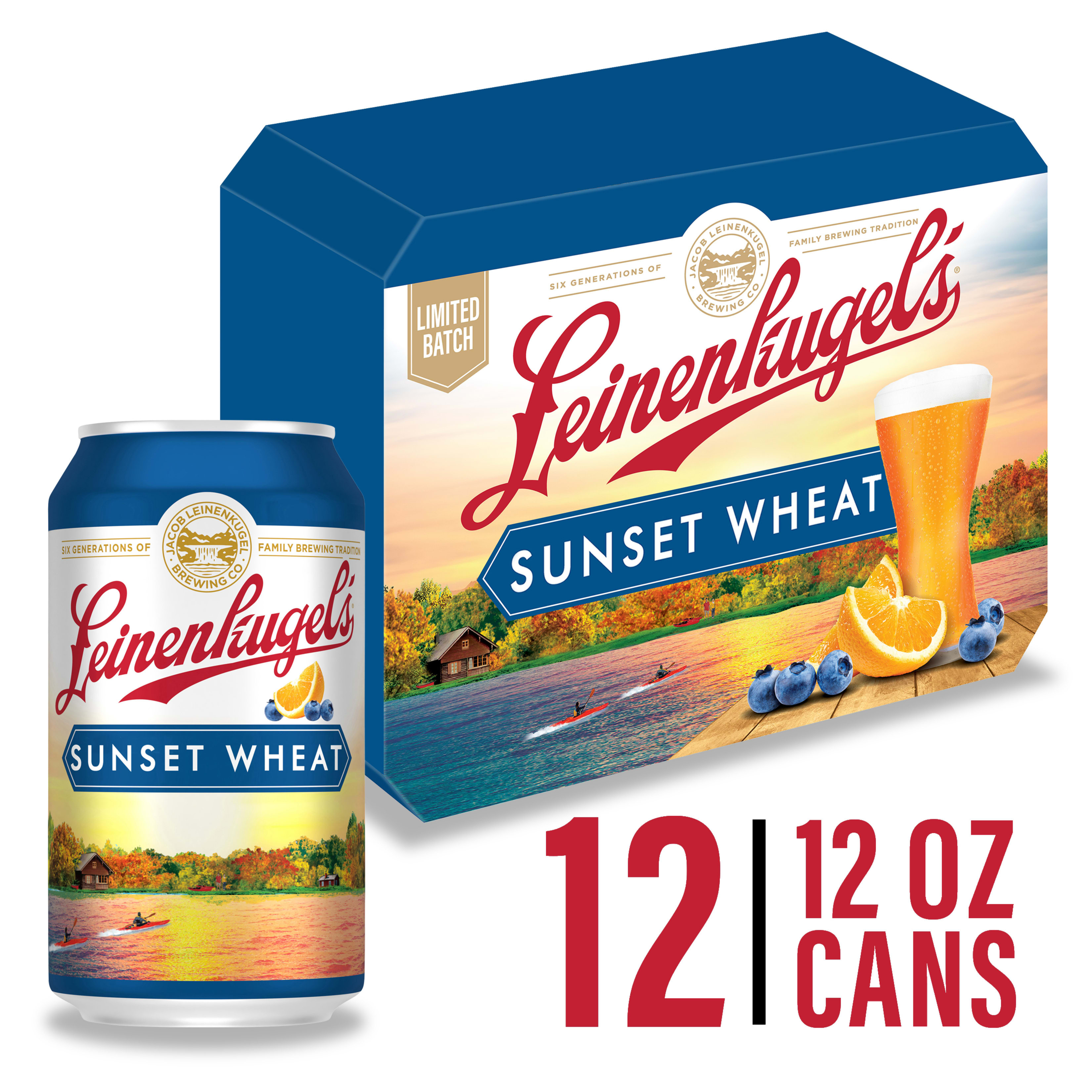 Leinenkugel's Belgian-Style Sunset Wheat Craft Beer, 4.9% ABV 12