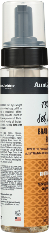 Aunt Jackie's Braid Setting Foam, Biotin + Honey | Giant Eagle
