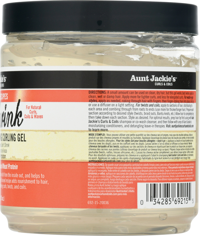 Aunt Jackie's Curling Gel, Flaxseed Elongating, Don't Shrink
