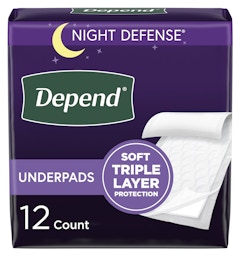 Depends Night Defense Adult Incontinence Underwear for Women, Disposable,  Overnight, Extra-Large, Blush, 12 Count (Packaging May Vary) - 12 ea