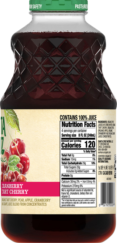 Santa Cruz Organic 100% Juice, Cranberry Tart Cherry | Giant Eagle