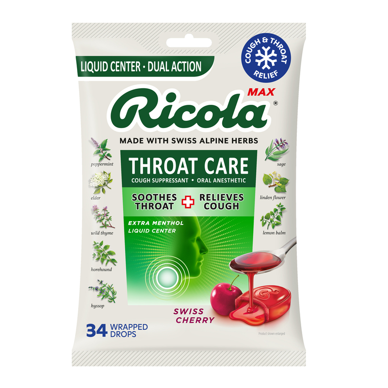 Ricola Max Throat Care Swiss Cherry Cough Drops | Giant Eagle