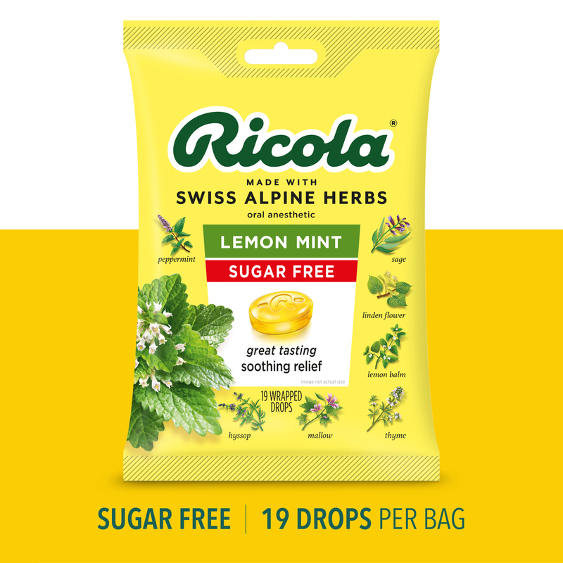 Ricola Cough Drops, Sugar Free, Lemon Mint | Giant Eagle | Because