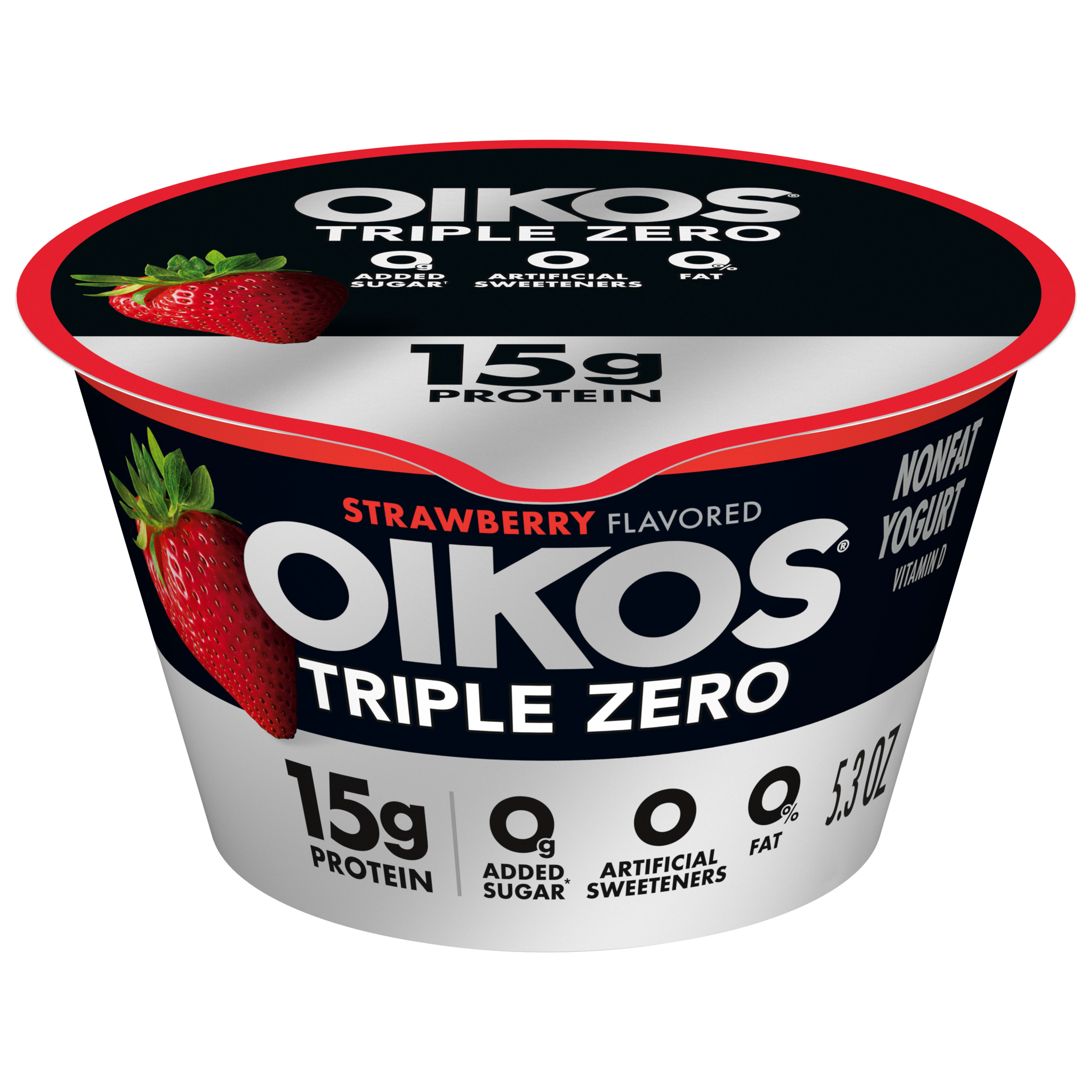 Oikos Triple Zero Banana Creme Nonfat Greek Yogurt, 0% Fat, 0g