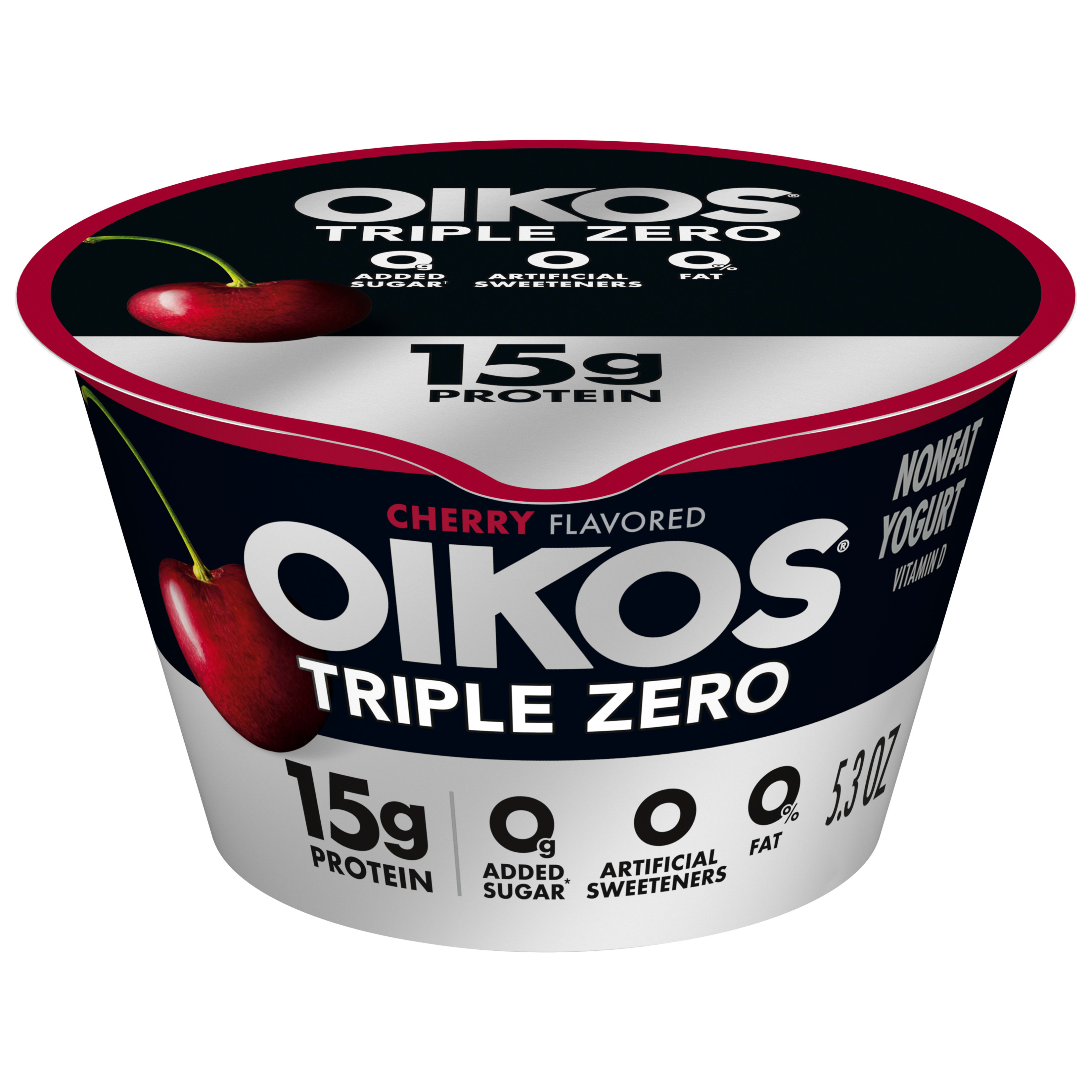 Oikos Triple Zero Banana Creme Nonfat Greek Yogurt, 0% Fat, 0g