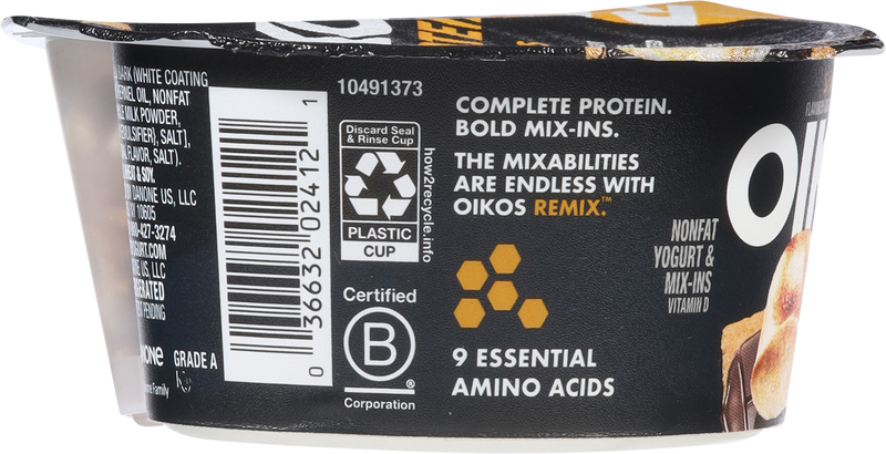 Oikos REMIX S'mores Vanilla Nonfat Greek Yogurt with Graham