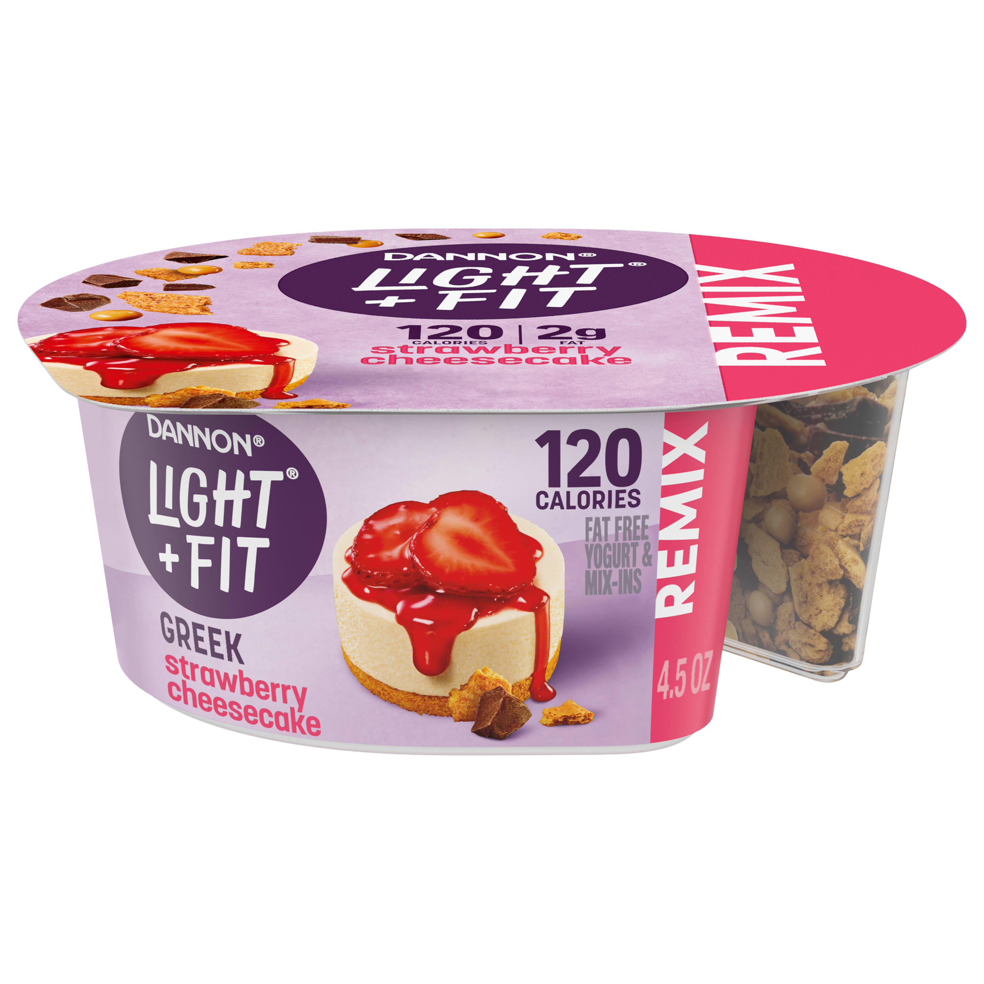 Dannon Light + Fit REMIX Strawberry Cheesecake Nonfat Greek