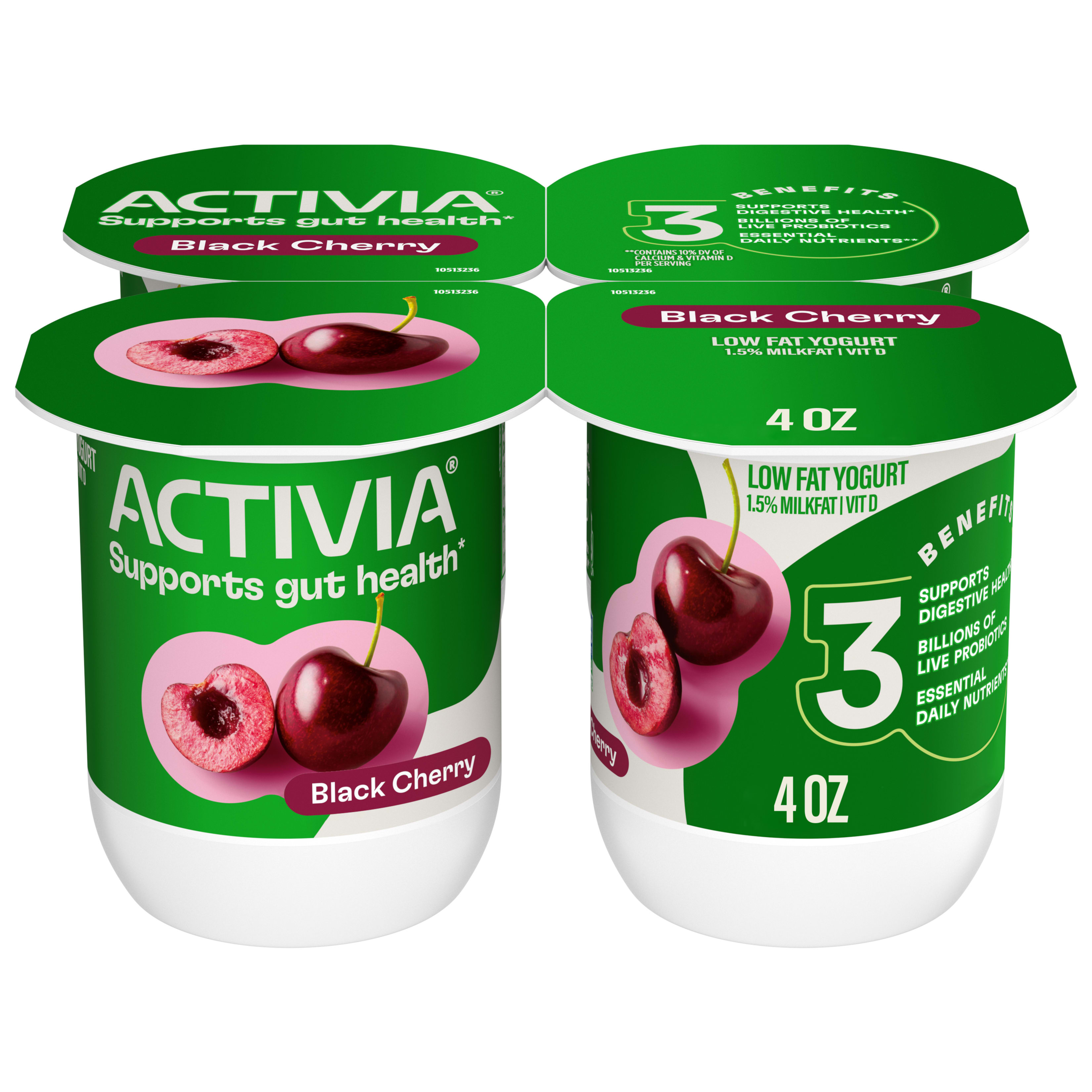 YOGURTIA　1度使用　付属未使用 Activia Black Cherry Probiotic Yogurt, Delicious Low Fat Yogurt