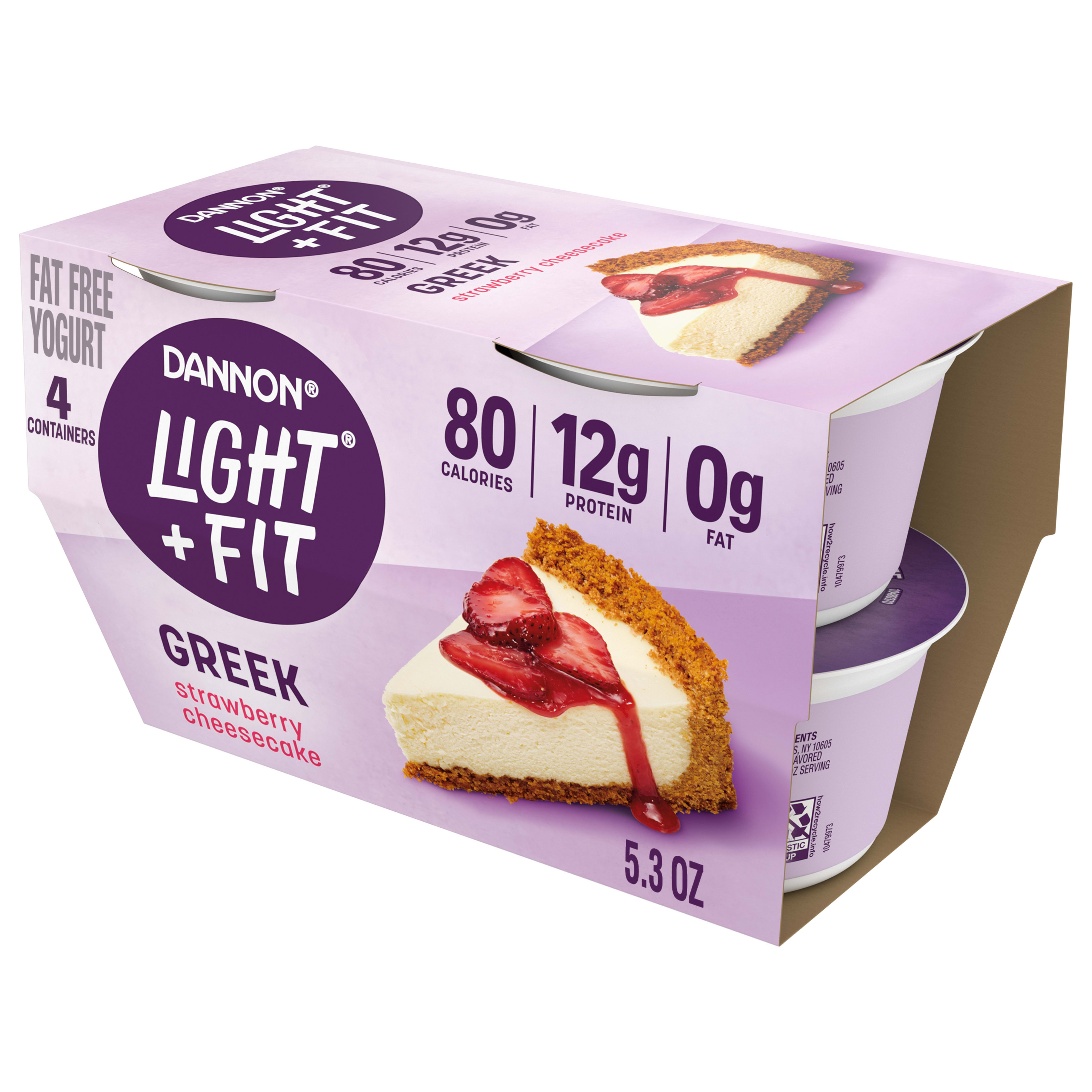 Dannon Light + Fit REMIX Strawberry Cheesecake Nonfat Greek