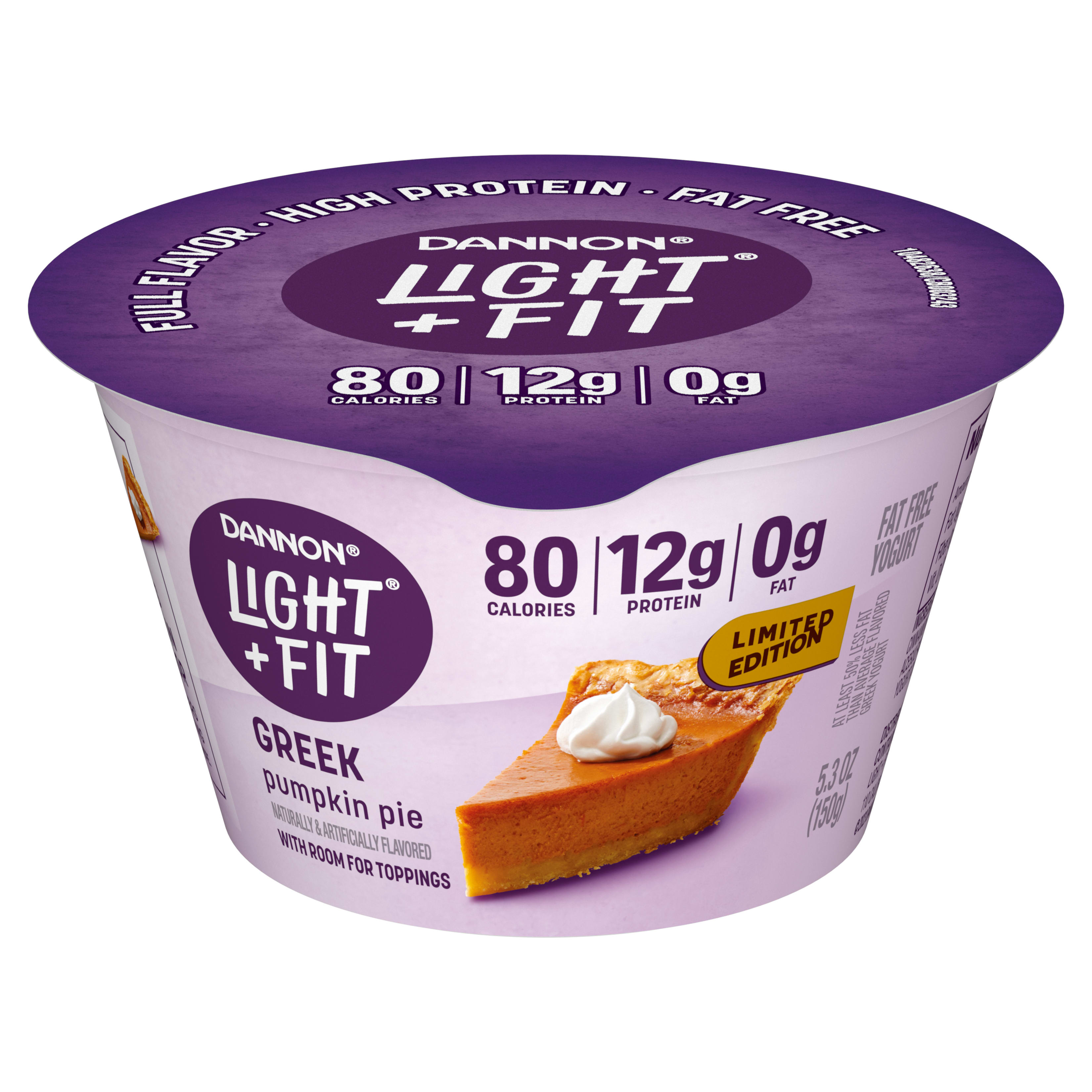 Dannon Light + Fit Caramel Apple Pie Greek Fat Free Yogurt