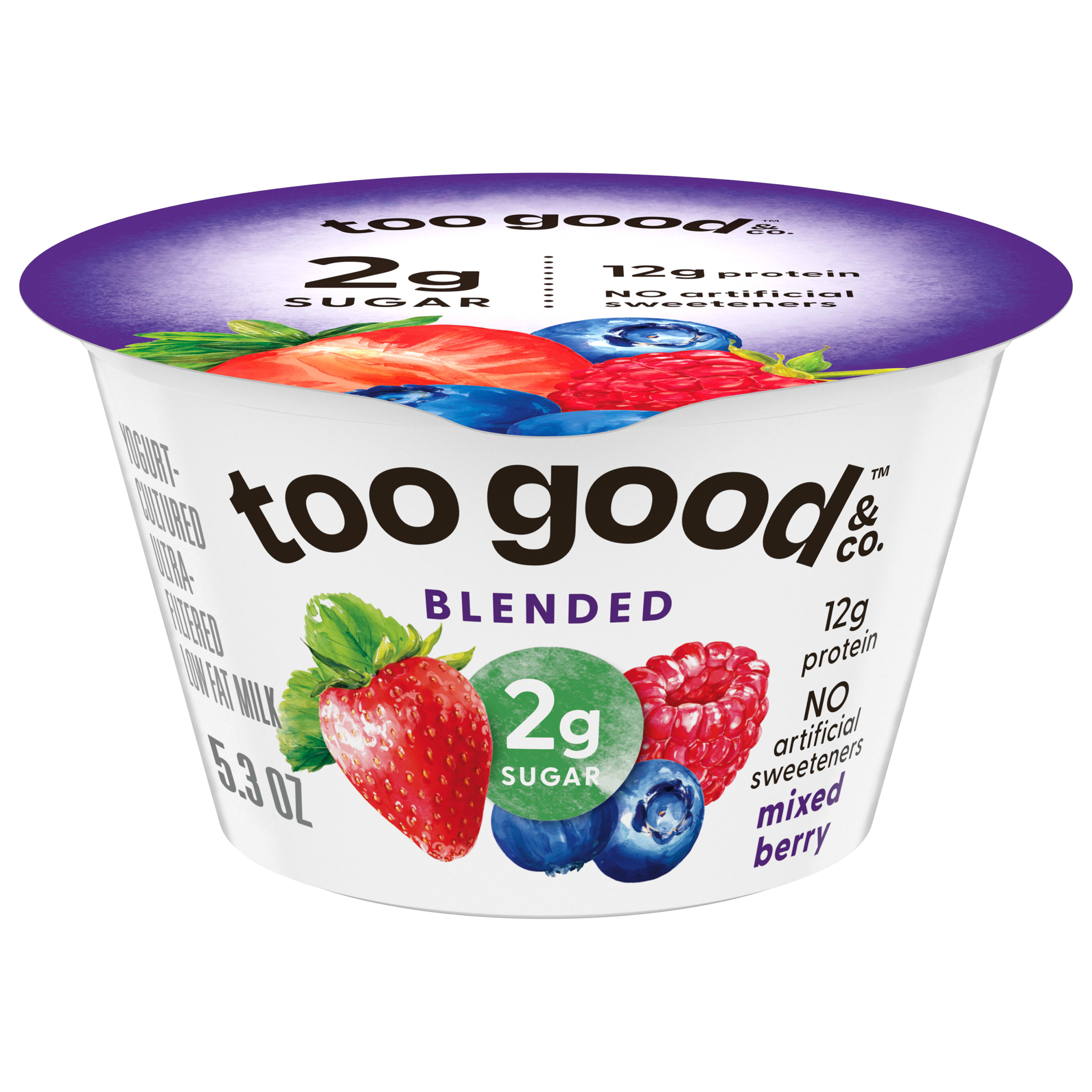 Too Good & Co. Blended Mixed Berry Yogurt-Cultured Ultra-Filtered