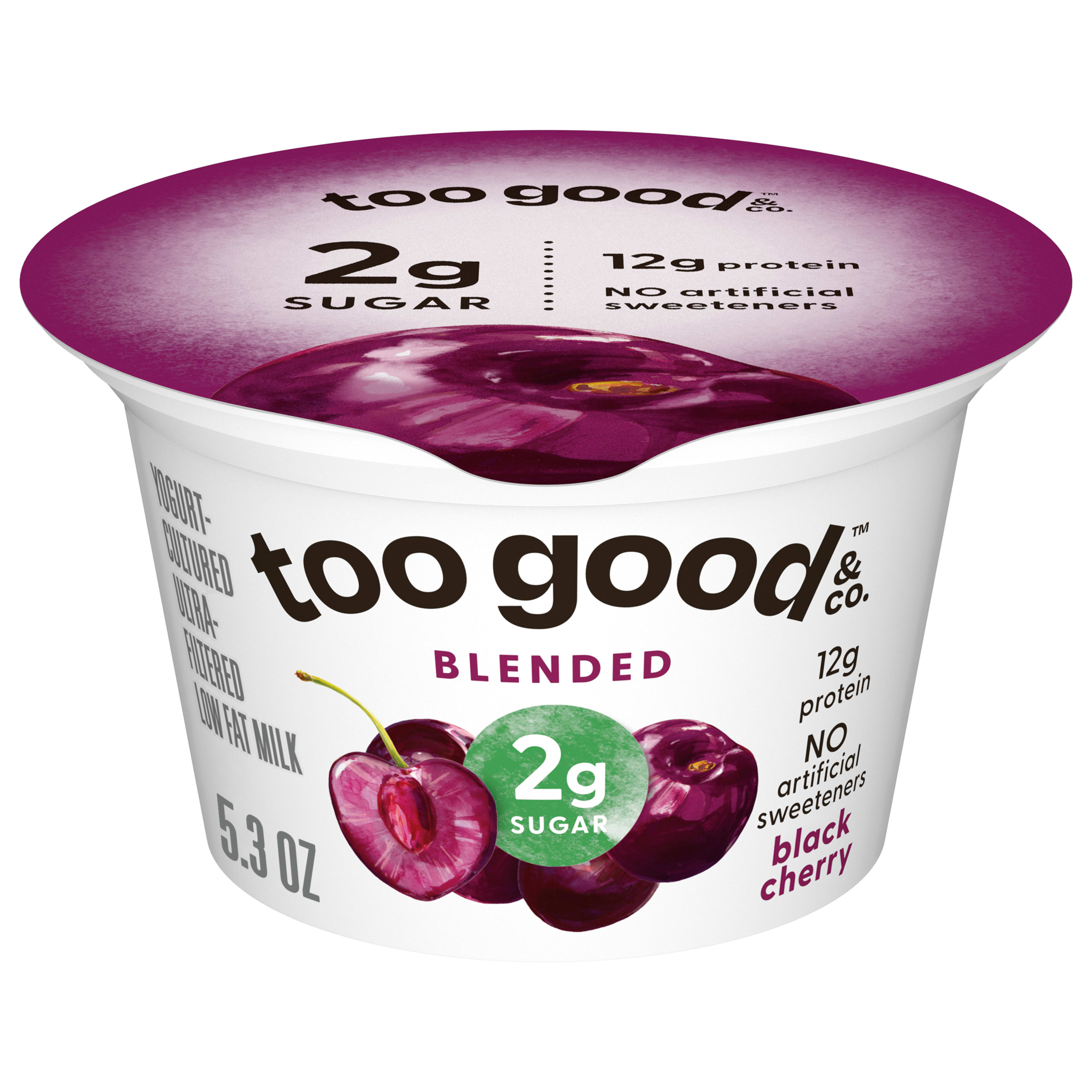 Yoguri出品 Too Good & Co. Blended Cherry Yogurt-Cultured Ultra-Filtered Low