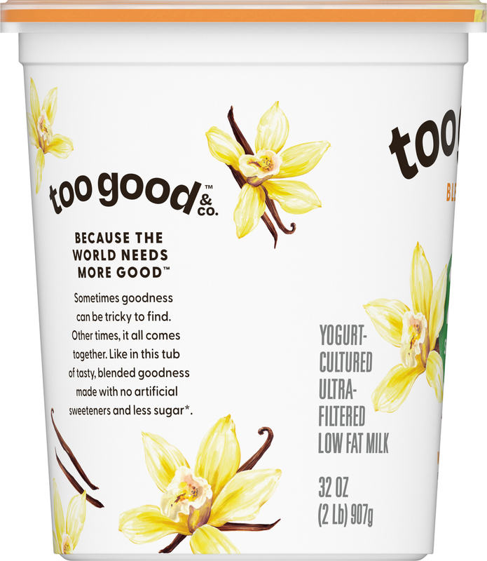 Too Good & Co. Blended Vanilla Yogurt-Cultured Ultra-Filtered Low