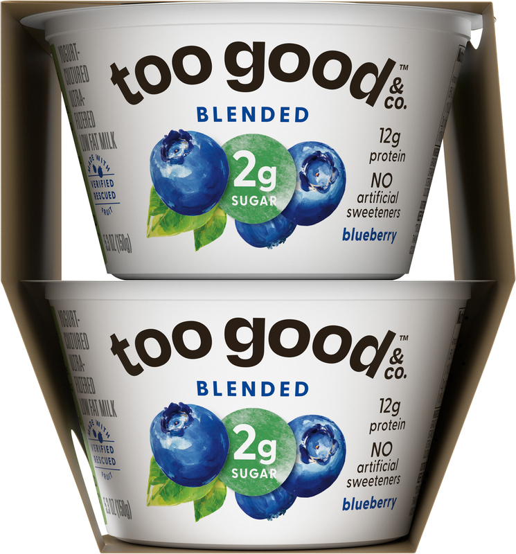Too Good & Co. Blueberry Low Fat Greek Yogurt Cultured Product