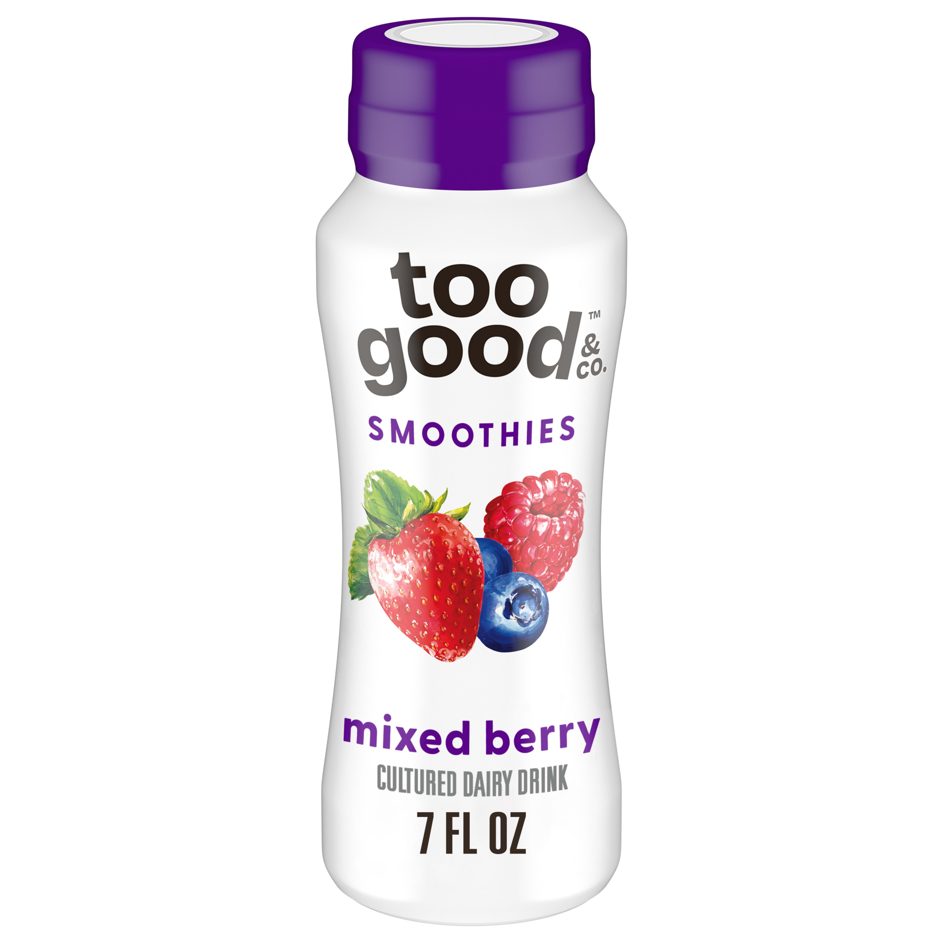 Too Good & Co. Yogurt Cultured Mixed Berry Smoothie Drink, 7 FL OZ