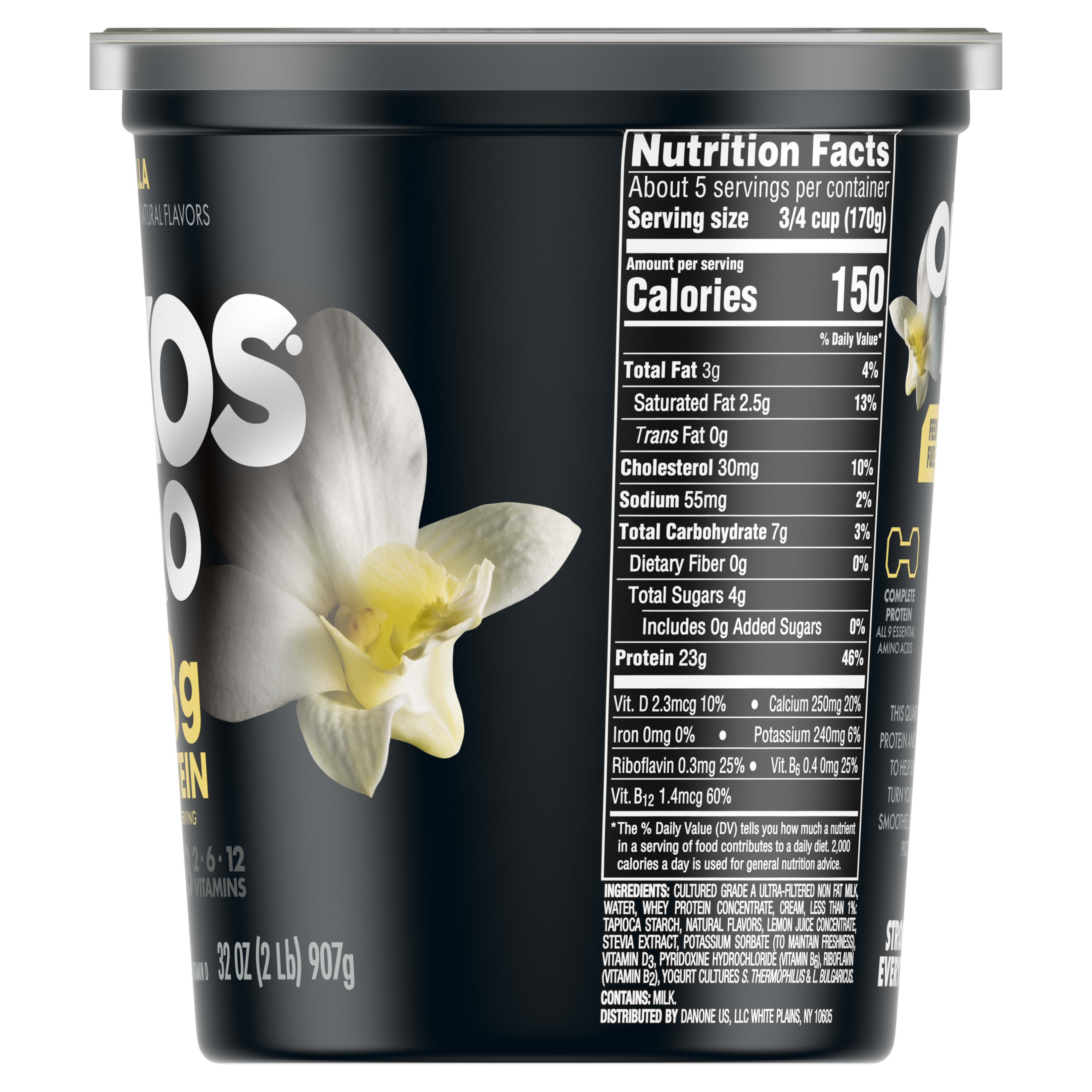 Oikos Pro 23g Protein, Vanilla Yogurt-Cultured Ultra-Filtered Milk