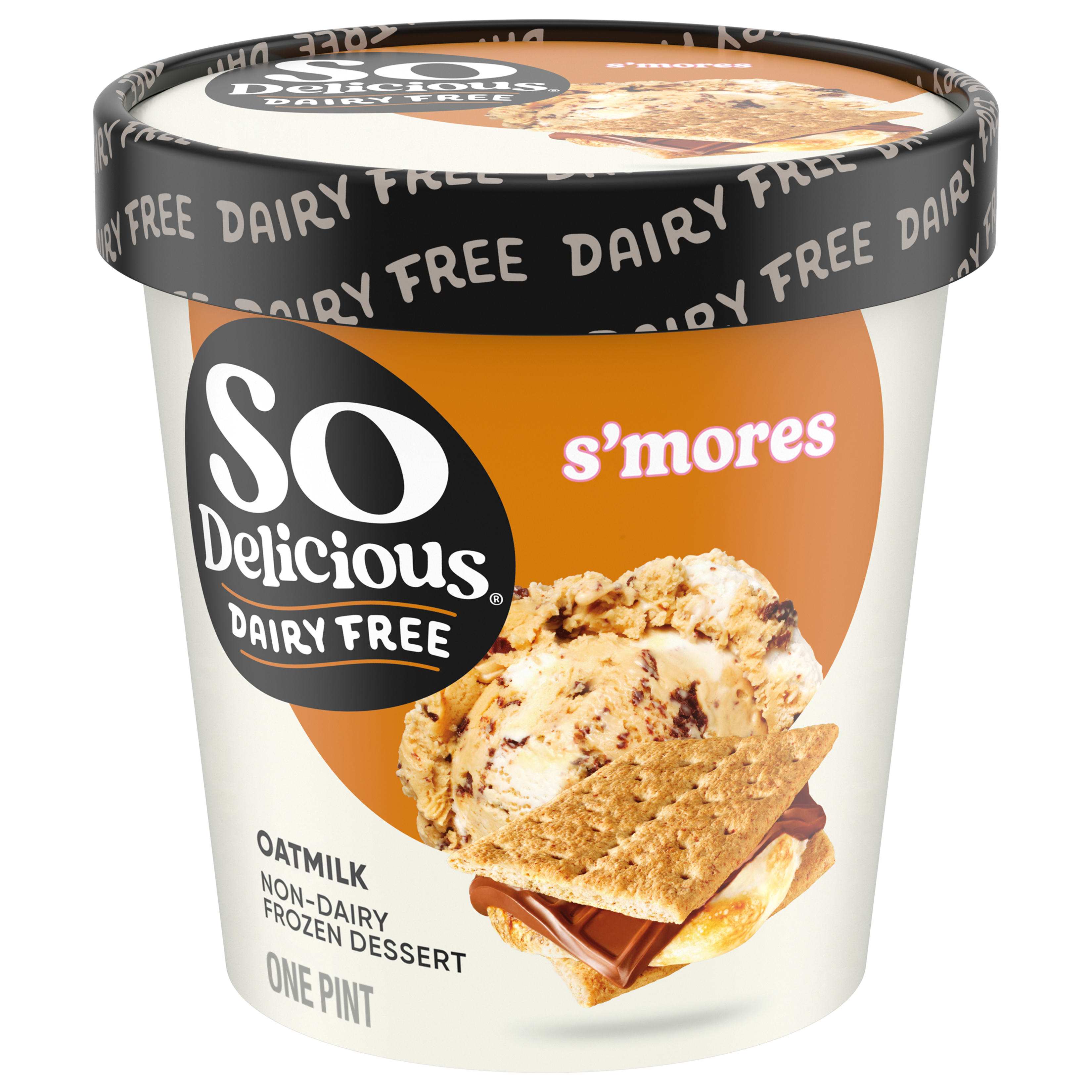 So Delicious Oat Milk Frozen Dessert, S'mores, Dairy Free, Vegan