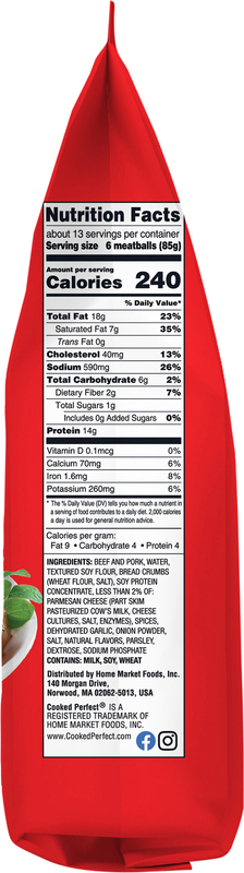 Cooked Perfect Italian Style Meatballs | Giant Eagle | Because It