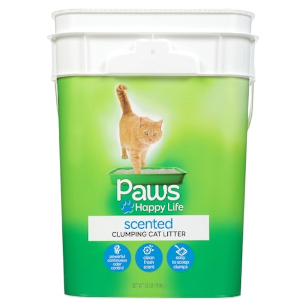 Paws Happy Life Clumping Cat Litter, Scented