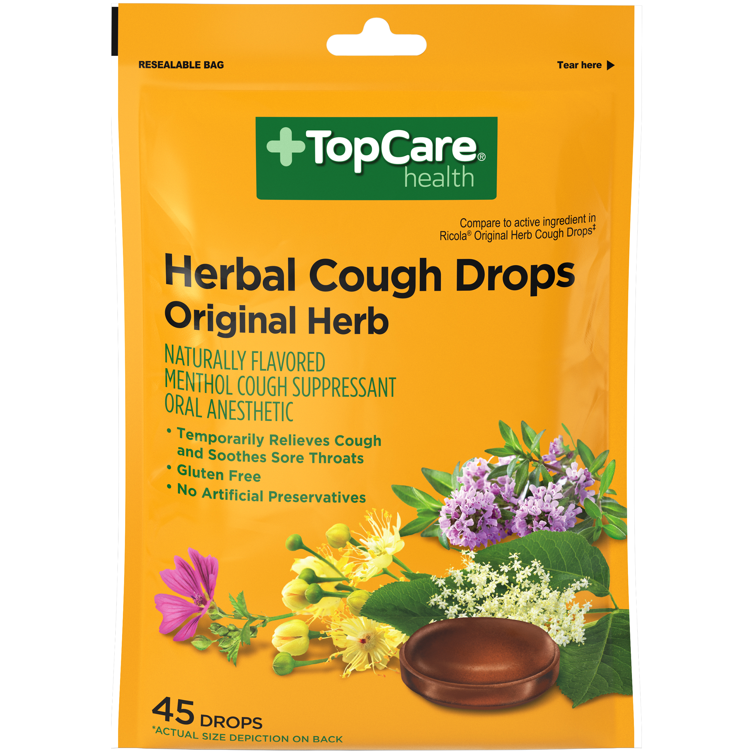 TopCare Cough Drop Natural Herb | Giant Eagle | Because It Matters