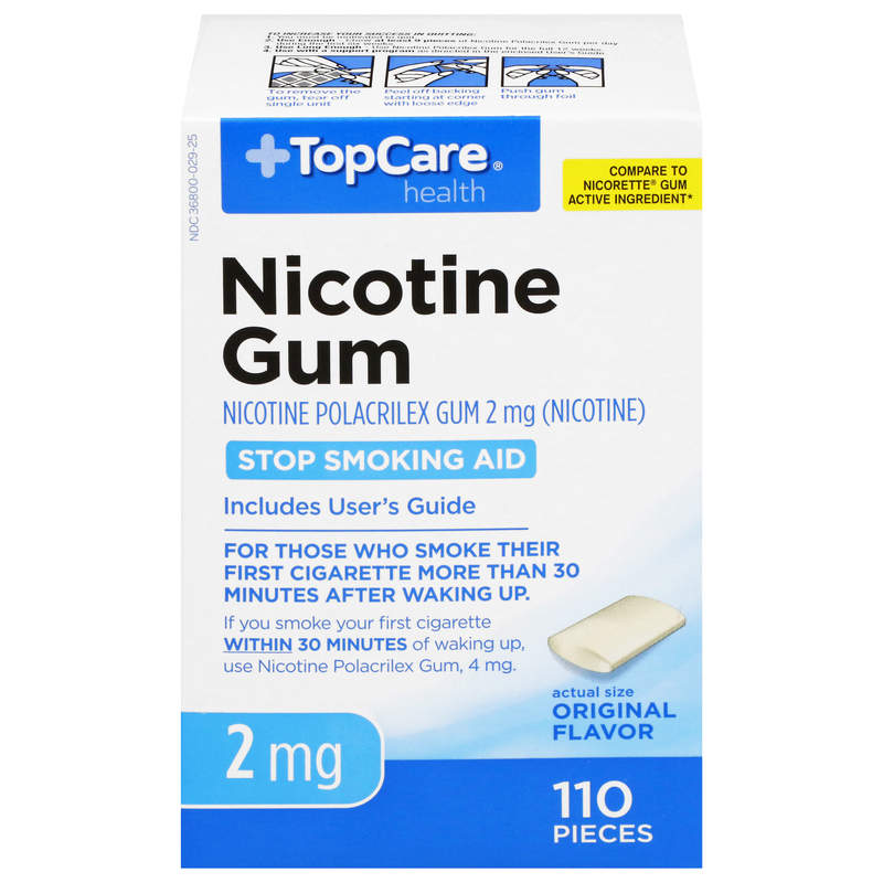 giant eagle tobacco TopCare Stop Smoking Aid Original Flavor 2 mg Nicotine Gum | Giant Eagle |  Because It Matters