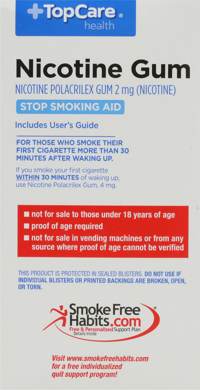 does giant sell cigarettes TopCare Stop Smoking Aid Original Flavor 2 mg Nicotine Gum