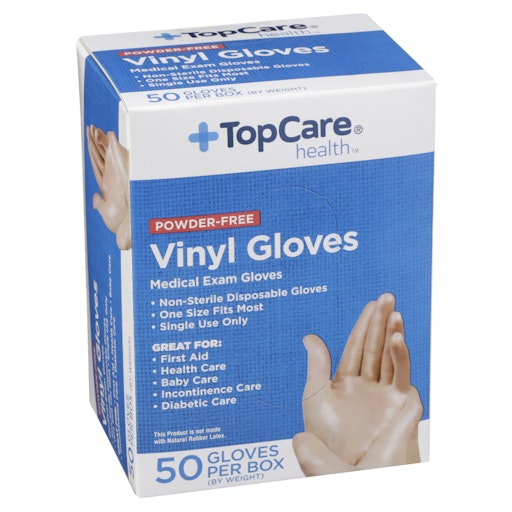 ボディ・フェイスケア MEDICAL GODSPA Topcare HEALTH Powder-Free Vinyl Medical Exam Gloves, One Size