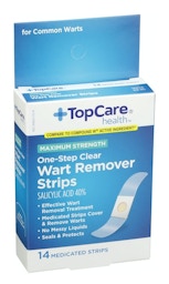 Compound W Maximum Strength One Step Invisible Wart Remover Strips, 14 Count