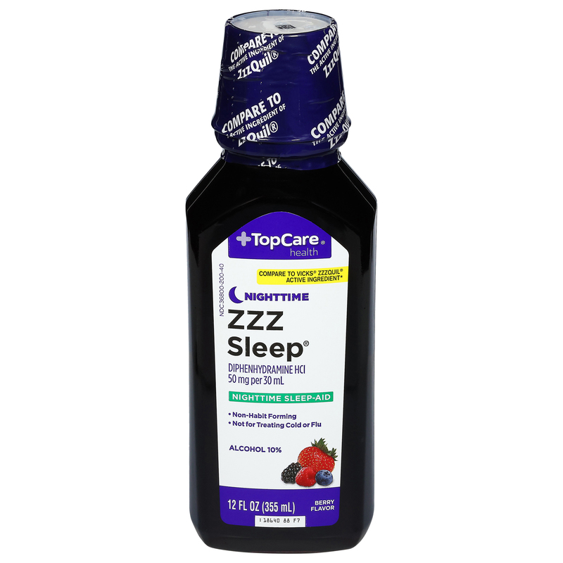 TopCare Nighttime Berry Flavor 50 mg per 30 ml ZZZ Sleep | Giant