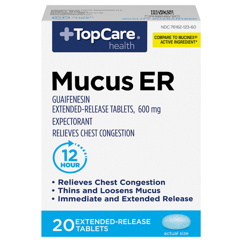 TopCare Extended-Release Tablets 600 mg Mucus ER