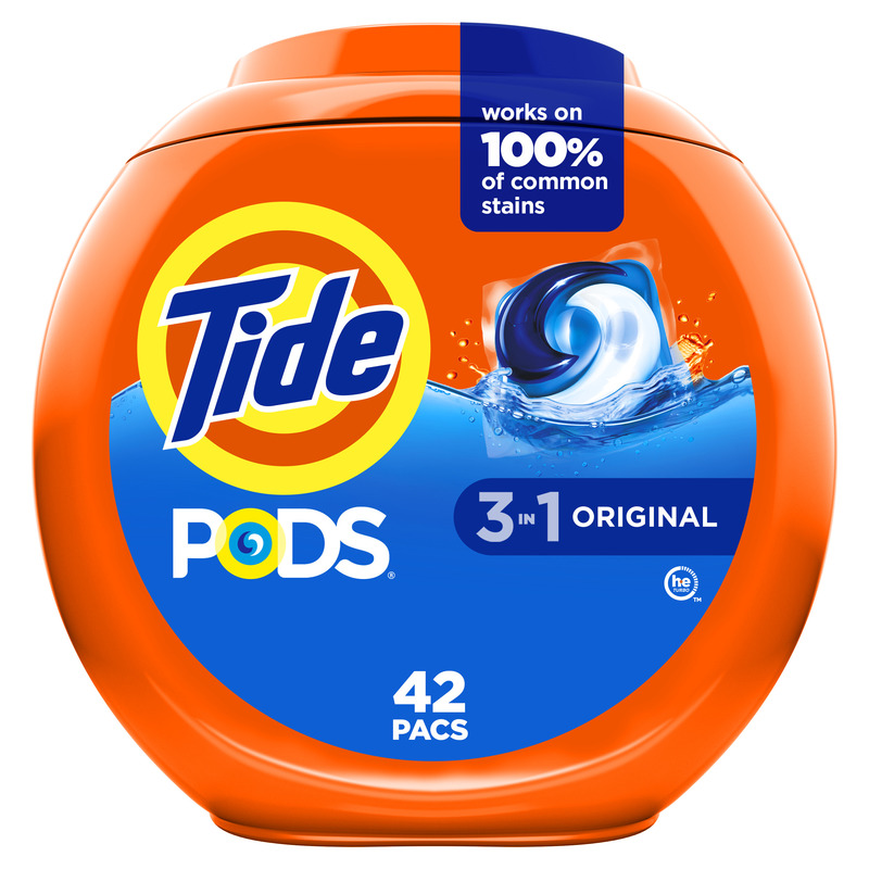 Tide PODS laundry detergent pacs 42 Count, Original Scent | Giant