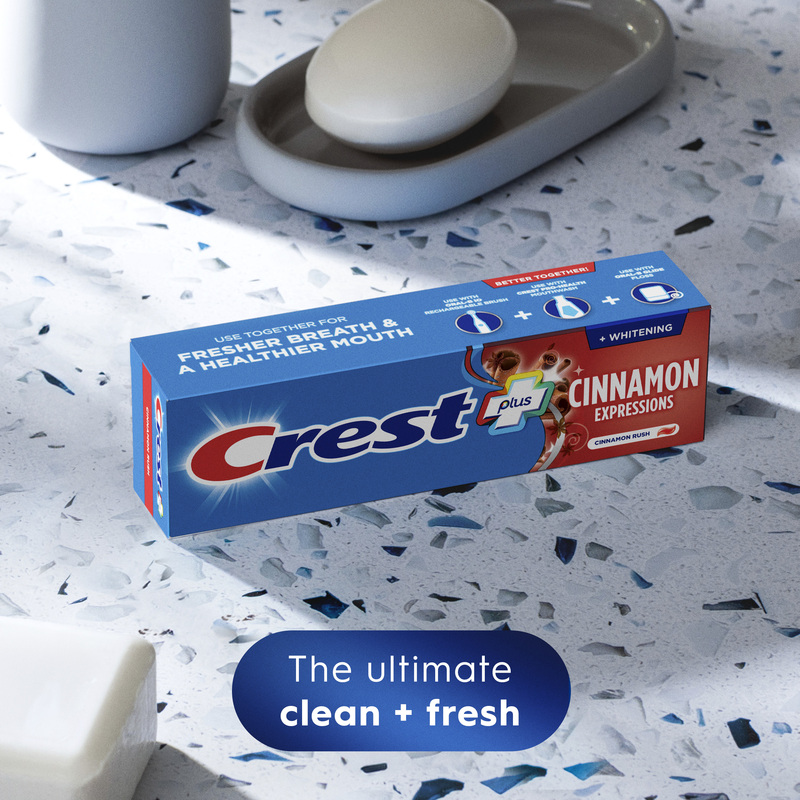 Crest Whitening Plus Cinnamon Expressions Toothpaste, 5.4 oz