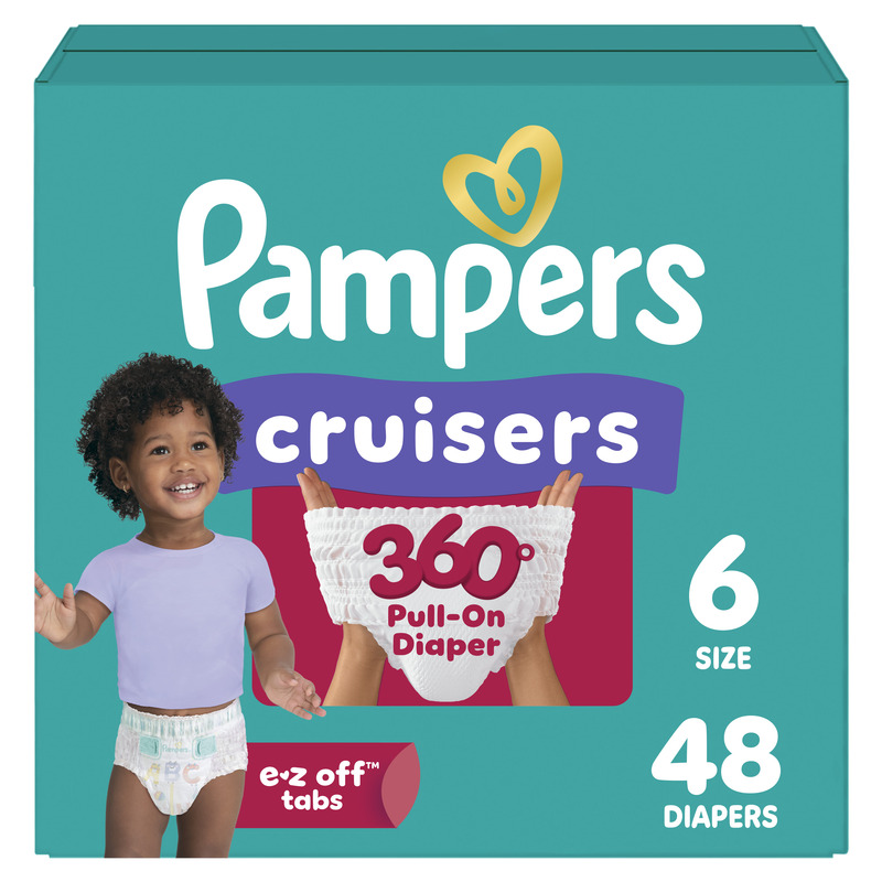 Pampers Diapers - Cruisers 360 degrees - Size 6, 48 Count | Giant