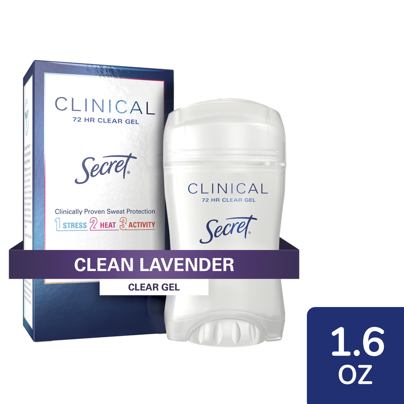 Secret Clinical Strength Clear Gel Antiperspirant and Deodorant