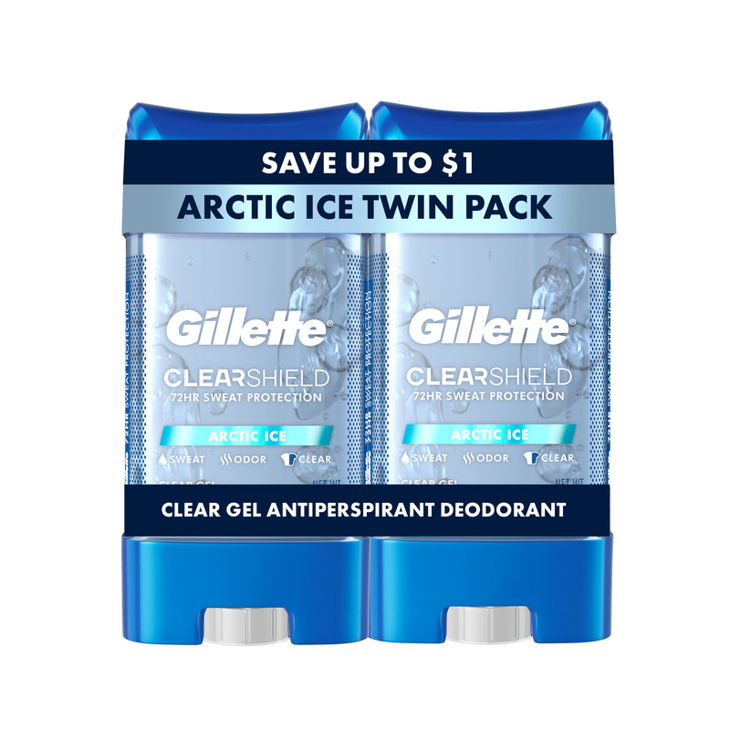 Gillette Clear Gel Antiperspirant and Deodorant for Men Artic Ice
