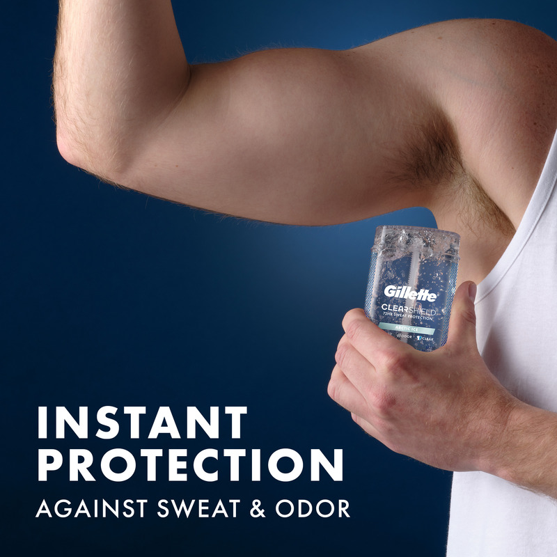 Gillette Clear Gel Antiperspirant and Deodorant for Men Artic Ice