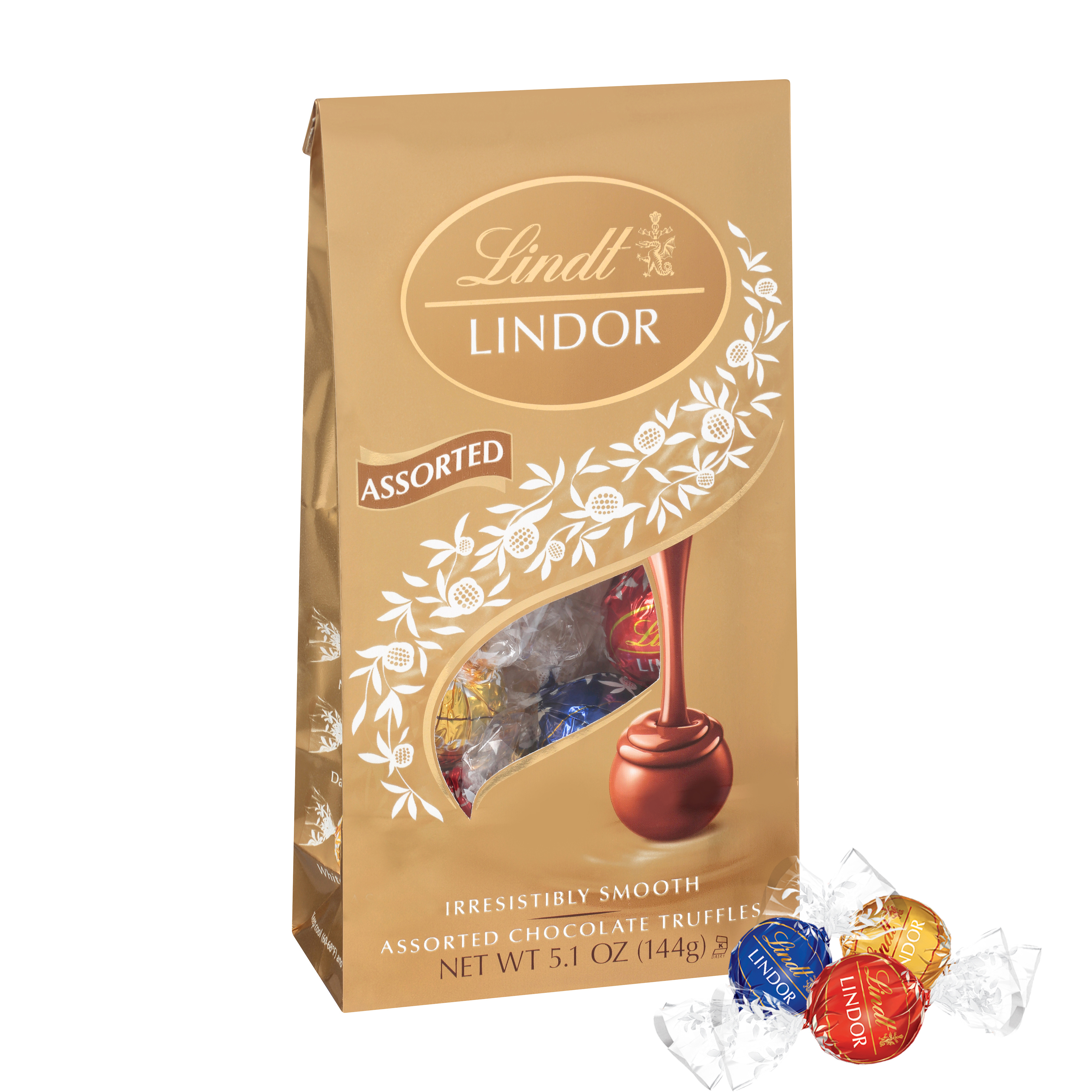 Lindt LINDOR Caramel Milk Chocolate Candy Truffles, Chocolates