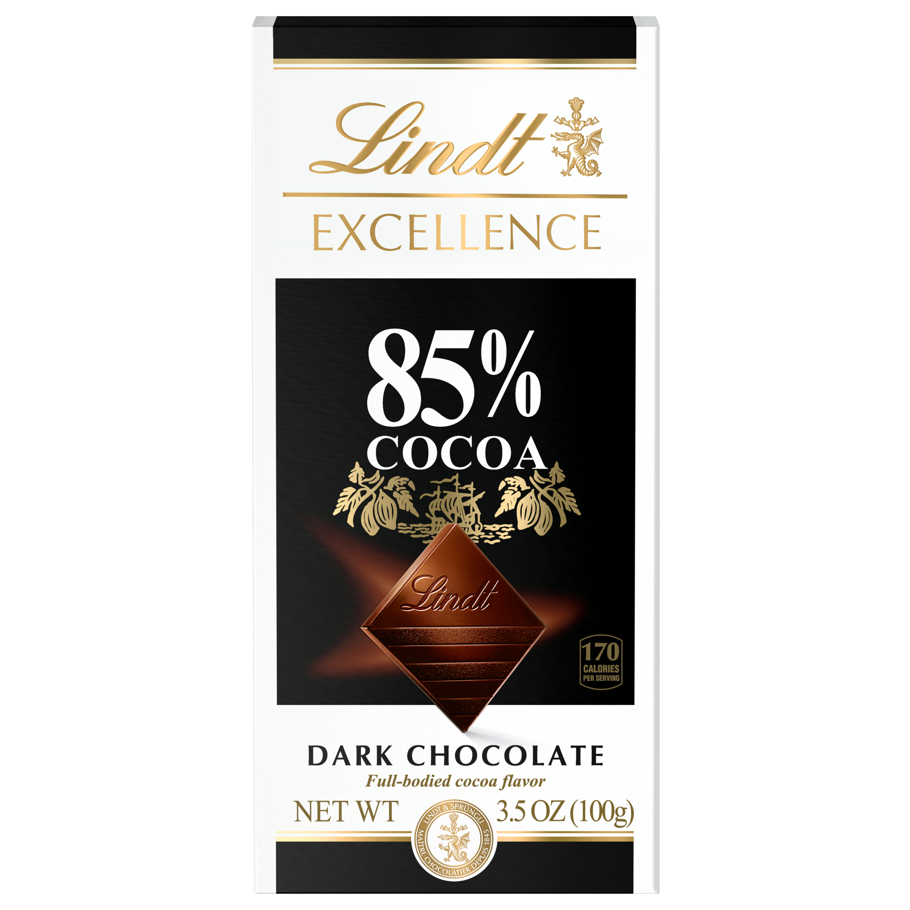 Lindt EXCELLENCE 85% Cocoa Dark Chocolate Candy Bar, Dark