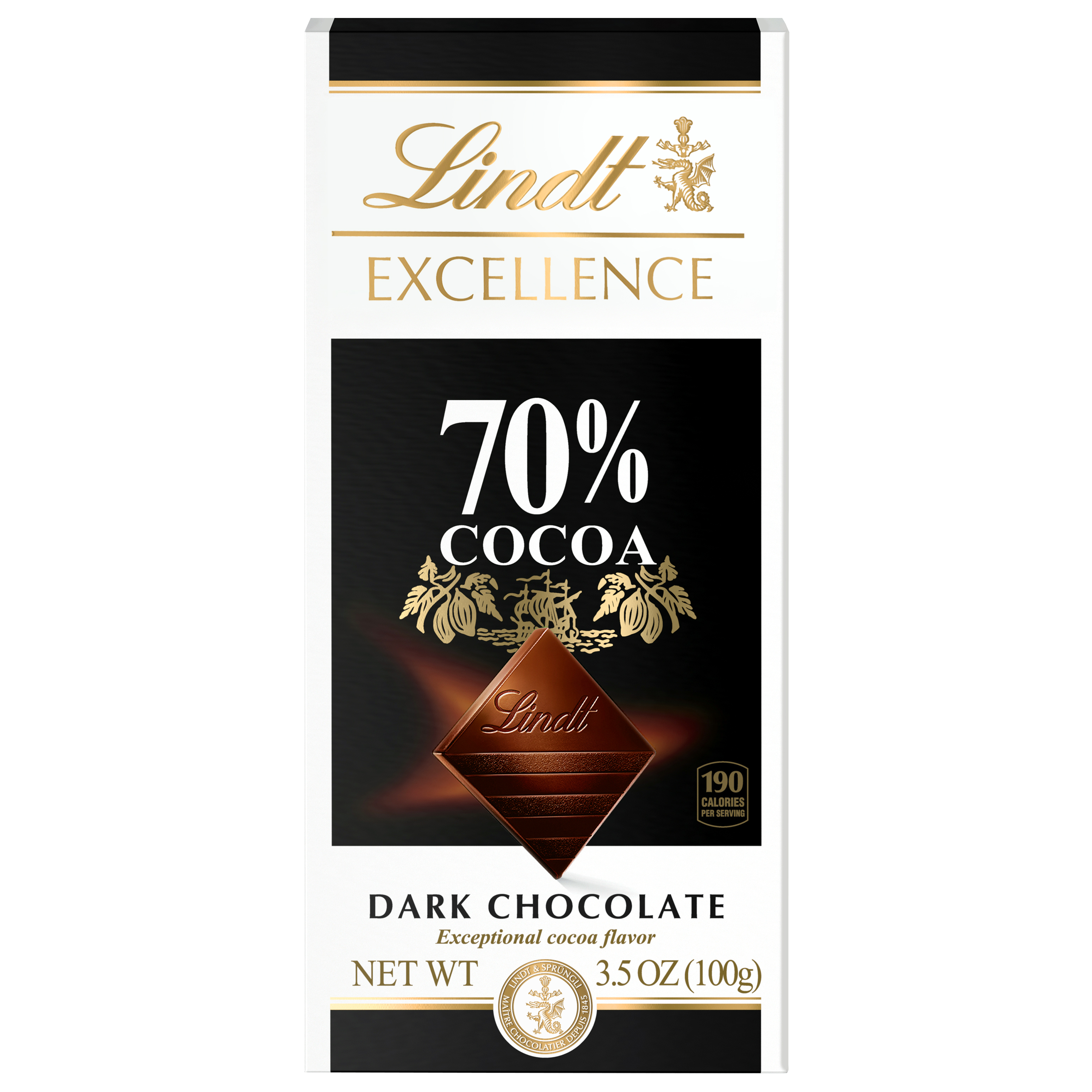Lindt EXCELLENCE 70% Cocoa Dark Chocolate Candy Bar, Dark