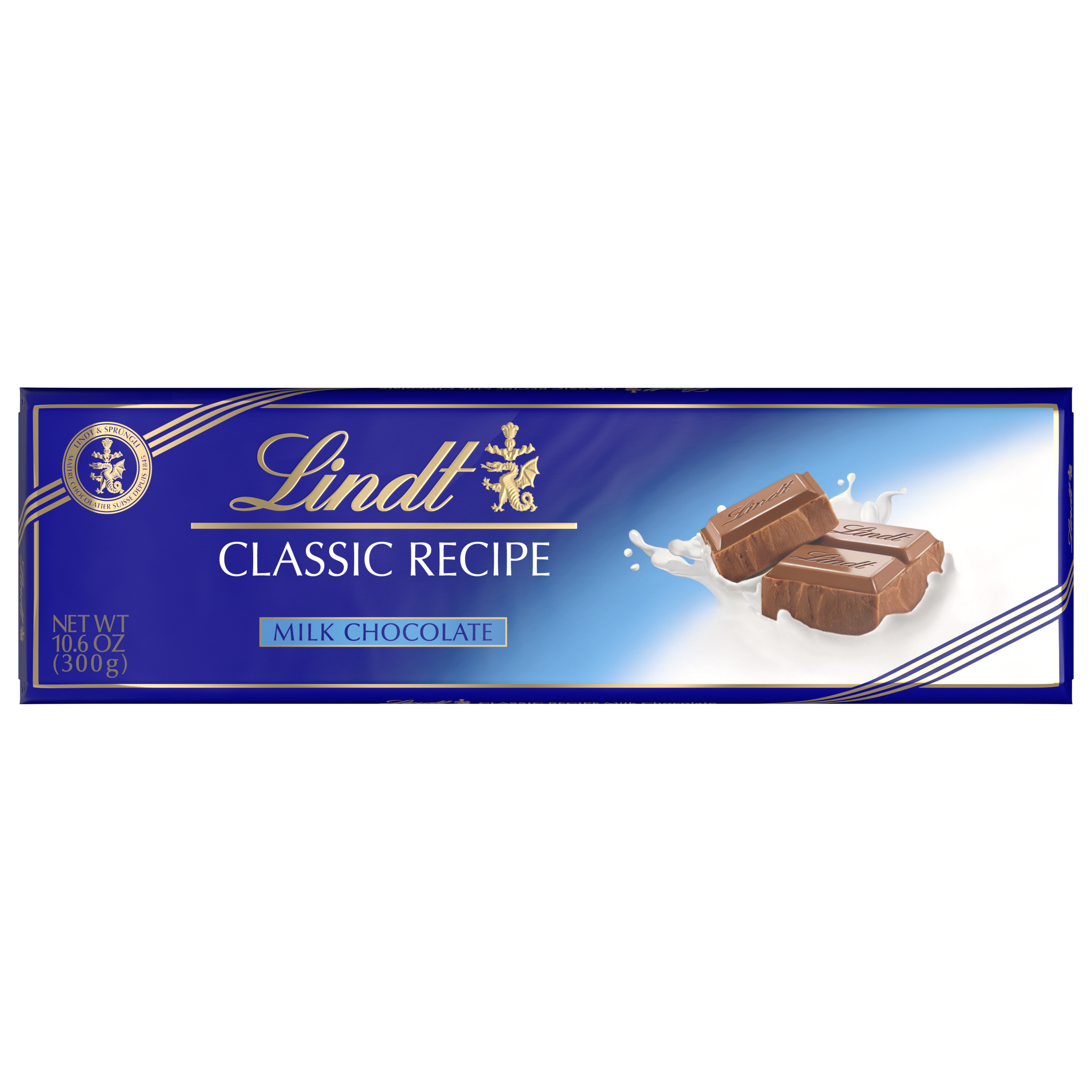 Lindt CLASSIC RECIPE Royal Whole Hazelnut Milk Chocolate Bar, Milk