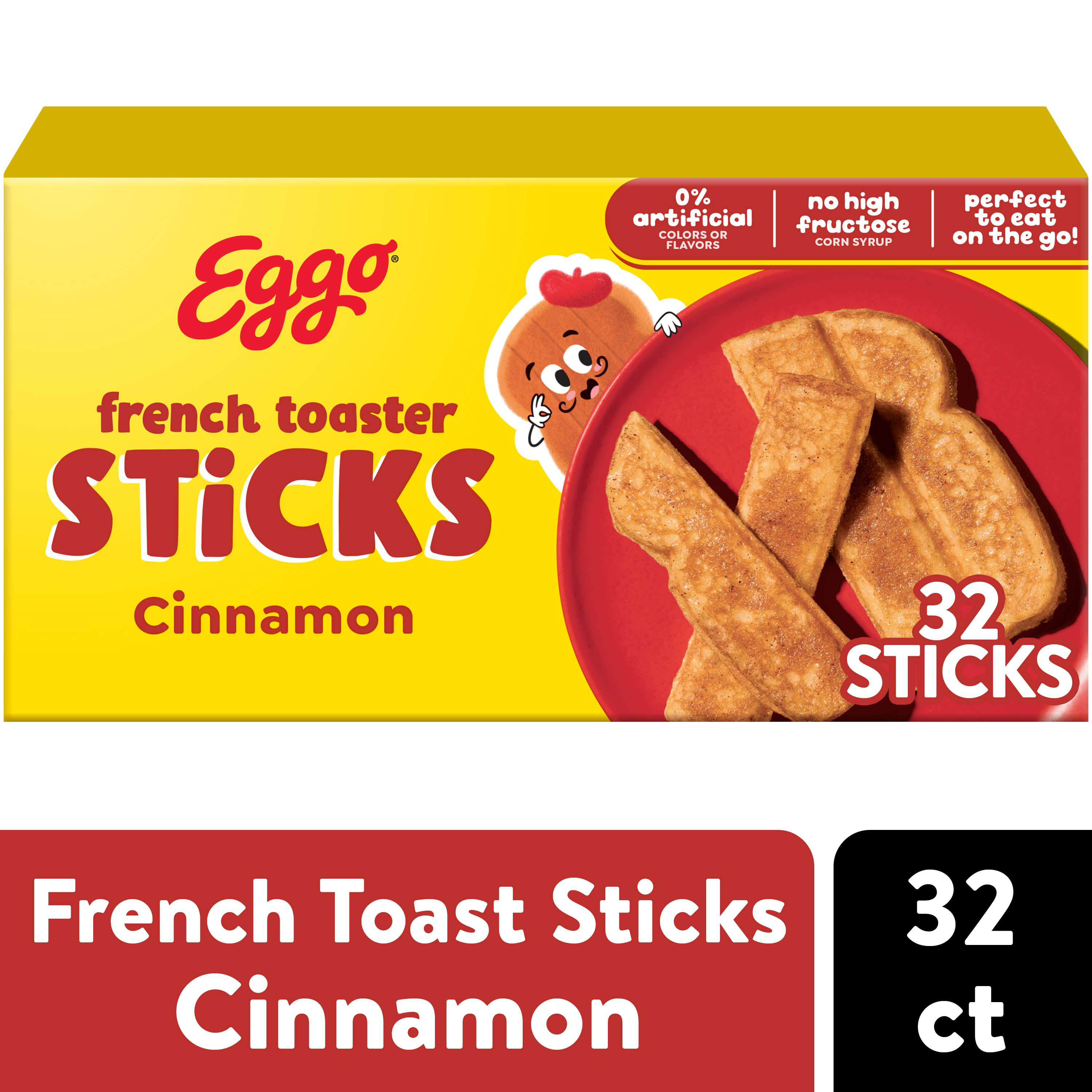 Eggo French Toaster Sticks Cinnamon, Breakfast Food, 12.7 oz, 32