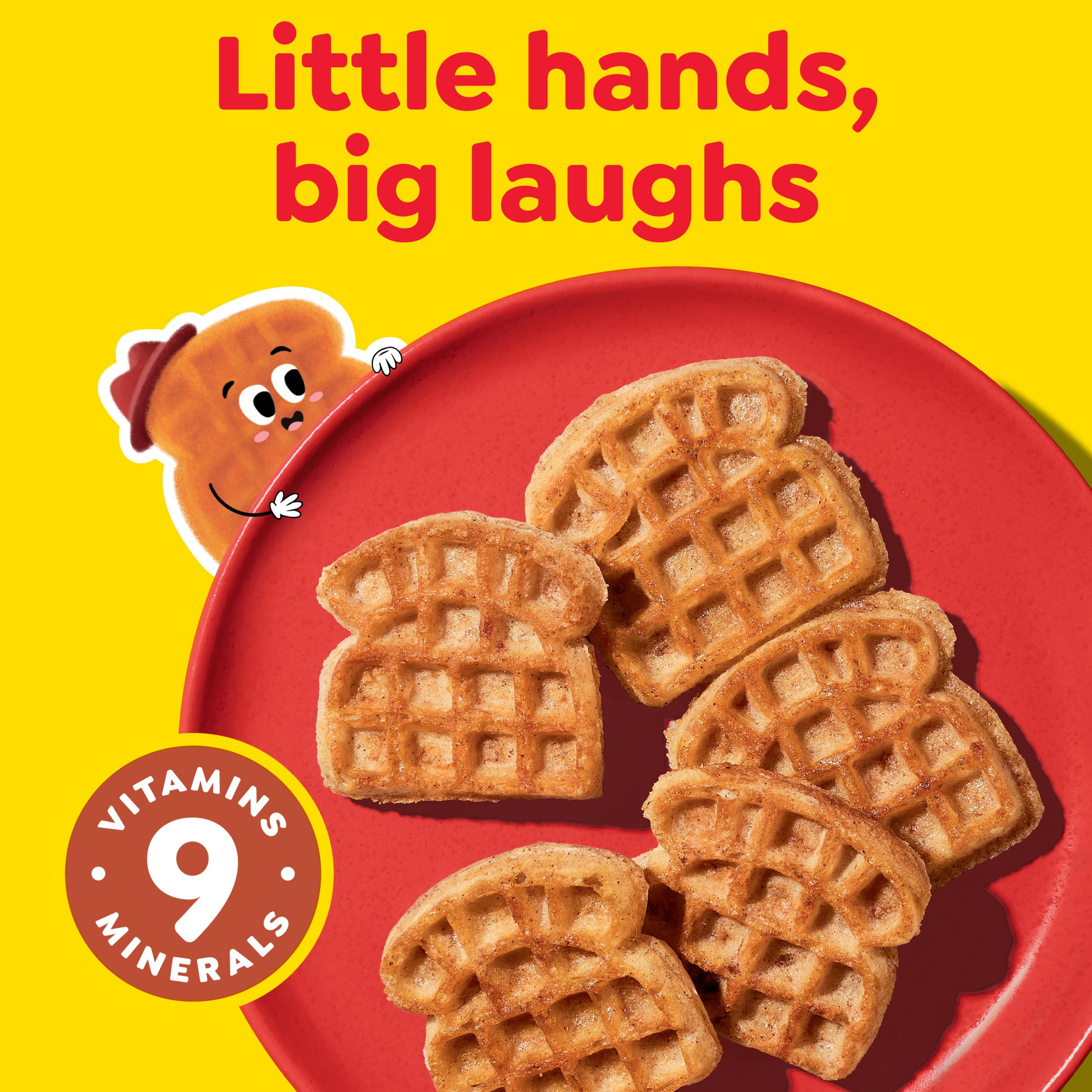 Eggo Minis Waffles Cinnamon Toast, Breakfast Food, 25.8 oz, 24