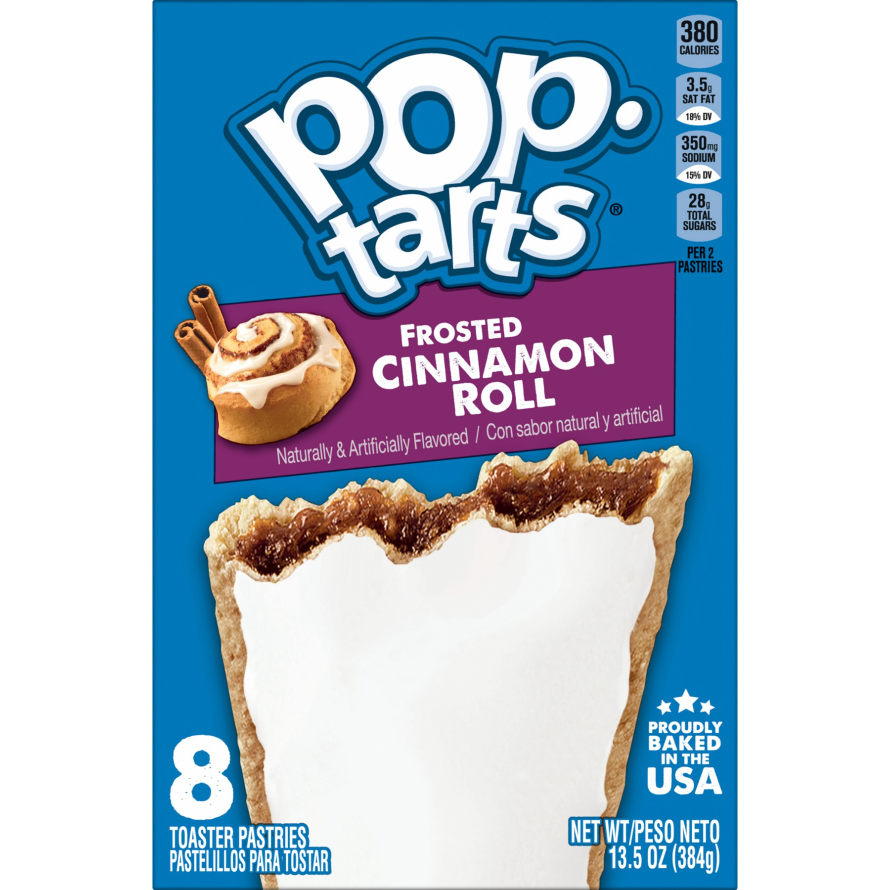 Pop-Tarts Toaster Pastries Frosted Cinnamon Roll, Breakfast Foods