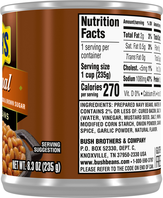 Bush's Original Baked Beans 8.3 oz | Giant Eagle | Because It
